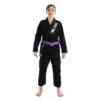 Bad Boy SAI Training Women BJJ Gi Nero-Viola -Eleganza Atletica Negozio bad boy sai training women bjj gi black purple 1