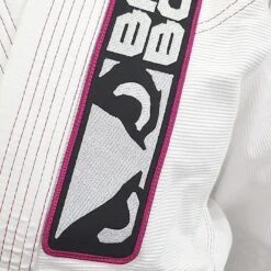 Bad Boy SAI Training Women BJJ Gi Bianco-Rosa -Eleganza Atletica Negozio bad boy sai training women bjj gi white pink 4