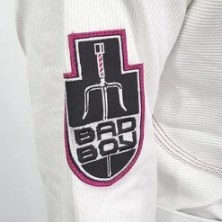Bad Boy SAI Training Women BJJ Gi Bianco-Rosa -Eleganza Atletica Negozio bad boy sai training women bjj gi white pink 5