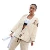 Fluory BJJF25 BJJ GI Cream Bianco -Eleganza Atletica Negozio fluory bjjf25 bjj gi cream white 1
