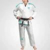 Hayabusa Women Lightweight Jiu Jitsu Gi Bianco-Verde -Eleganza Atletica Negozio hayabusa women lightweight jiu jitsu gi white green 1
