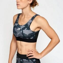 Leone 1947 Camo Sports Bra Grigio-Camo -Eleganza Atletica Negozio leone 1947 camo sports bra grey camo 3
