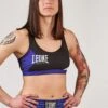 Leone 1947 Fighter Life Woman Sports Bra Nero-Viola -Eleganza Atletica Negozio leone 1947 fighter life woman sports bra black purple 1