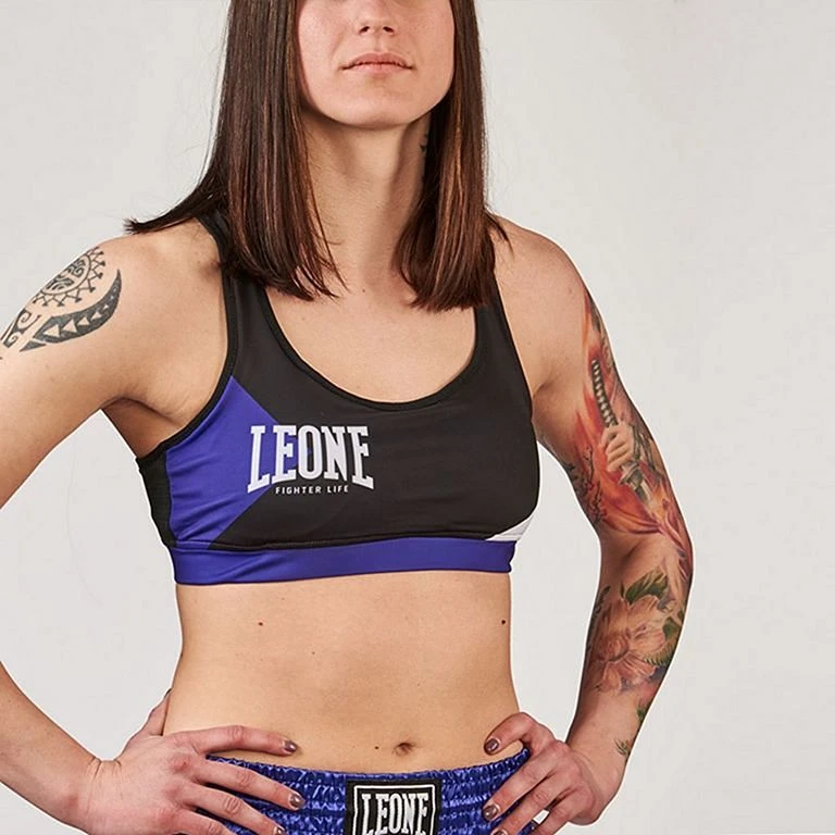 Leone 1947 Fighter Life Woman Sports Bra Nero-Viola 3 Leone 1947 Fighter Life Woman Sports Bra Nero-Viola