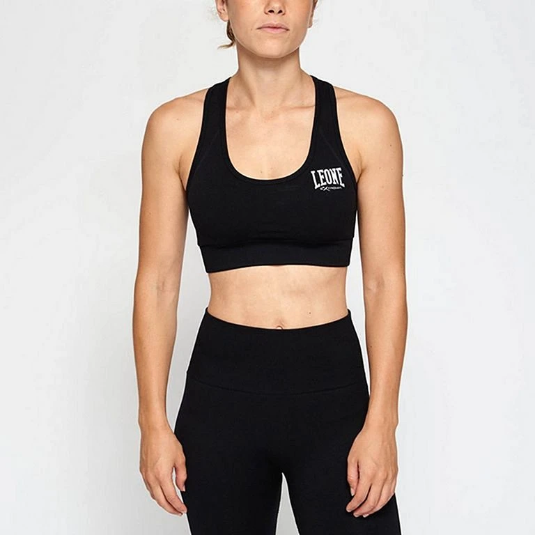 Leone 1947 Logo Sports Bra Nero 3 Leone 1947 Logo Sports Bra Nero
