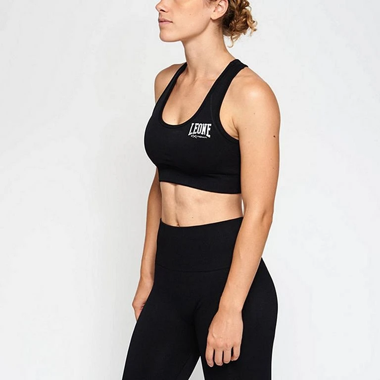 Leone 1947 Logo Sports Bra Nero 5 Leone 1947 Logo Sports Bra Nero - immagine 3