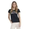 Leone 1947 Woman T-shirt W3881 Nero -Eleganza Atletica Negozio leone 1947 woman t shirt w3881 black 1