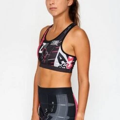 Leone 1947 Zenith Sports Bra Grigio -Eleganza Atletica Negozio leone 1947 zenith sports bra grey 3