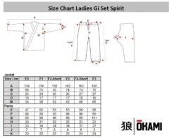 Okami Ladies BJJ Gi Set Spirit Nero -Eleganza Atletica Negozio okami ladies bjj gi set spirit black 4