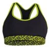 Okami Ladies Sports Bra Neon Nero-Giallo -Eleganza Atletica Negozio okami ladies sports bra neon black yellow 1