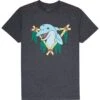RVCA Dolphin Club Tee Grigio -Eleganza Atletica Negozio rvca dolphin club tee grey grey 1