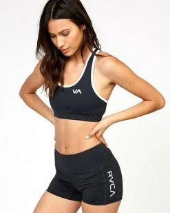 RVCA VA Takedown Sports Bra Nero-Bianco