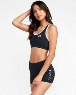 RVCA VA Takedown Sports Bra Nero-Bianco 11 RVCA VA Takedown Sports Bra Nero-Bianco -Eleganza Atletica Negozio rvca va takedown sports bra black white 3