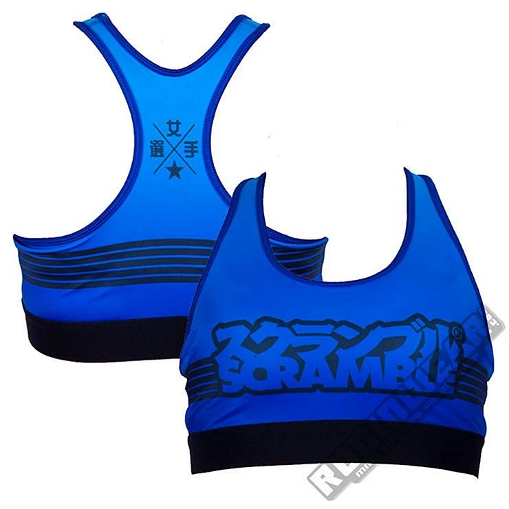 Scramble Sports Bra Blu-Nero 3 Scramble Sports Bra Blu-Nero