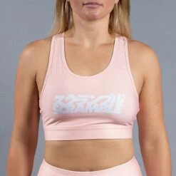 Scramble Verano Sports Bra Rosa -Eleganza Atletica Negozio scramble verano sports bra pink 5