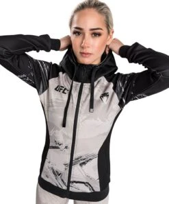 Venum Authentic Fight Week 2.0 Zip Hoodie For Women Nero-Bianco