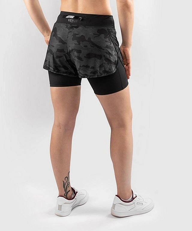 Venum Defender Hybrid Compression Short Nero-Nero 4 Venum Defender Hybrid Compression Short Nero-Nero - immagine 2