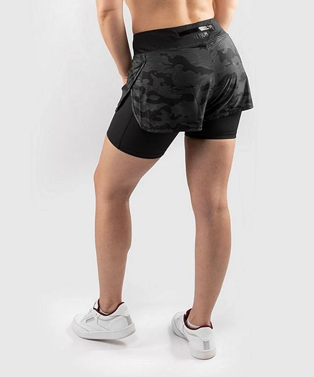 Venum Defender Hybrid Compression Short Nero-Nero 5 Venum Defender Hybrid Compression Short Nero-Nero - immagine 3