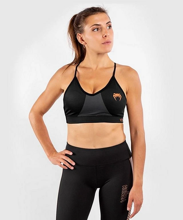 Venum Dune 2.0 Sport Bra For Women Bronze Nero 5 Venum Dune 2.0 Sport Bra For Women Bronze Nero - immagine 3