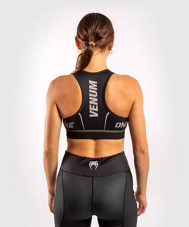 Venum ONE FC Impact Sport Bra Nero-Verde 4 Venum ONE FC Impact Sport Bra Nero-Verde - immagine 2