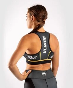 Venum ONE FC Impact Sport Bra Grigio-Giallo 13 Venum ONE FC Impact Sport Bra Grigio-Giallo -Eleganza Atletica Negozio venum one fc impact sport bra grey yellow 5