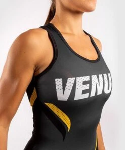 Venum ONE FC Impact Women Tank Top Grigio-Giallo -Eleganza Atletica Negozio venum one fc impact women tank top grey yellow 4