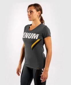 Venum ONE FC Impact Women Tshirt Grigio-Giallo -Eleganza Atletica Negozio venum one fc impact women tshirt grey yellow 3