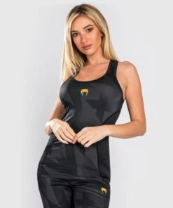 Venum Razor Dry Tech Tank Top - For Women Nero-Oro 7 Venum Razor Dry Tech Tank Top - For Women Nero-Oro -Eleganza Atletica Negozio venum razor dry tech tank top for women black gold 3