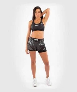 Venum UFC Authentic Fight Night Womens Short Fit Nero -Eleganza Atletica Negozio venum ufc authentic fight night womens short fit black 3
