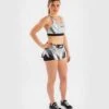 Venum UFC Authentic Fight Night Womens Short Bianco -Eleganza Atletica Negozio venum ufc authentic fight night womens short white 1