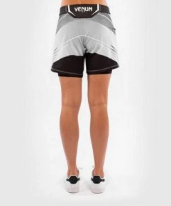 Venum UFC Authentic Fight Night Womens Shorts Long Fit Bianco -Eleganza Atletica Negozio venum ufc authentic fight night womens shorts long fit white 3