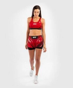 Venum UFC Authentic Fight Night Womens Sport Bra Rosso -Eleganza Atletica Negozio venum ufc authentic fight night womens sport bra red 3