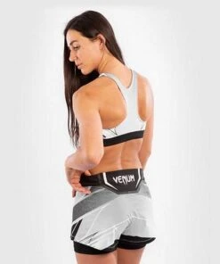 Venum UFC Authentic Fight Night Womens Sport Bra Bianco -Eleganza Atletica Negozio venum ufc authentic fight night womens sport bra white 4