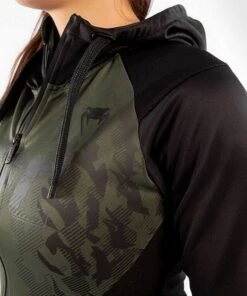 Venum UFC Authentic Fight Week Women Zip Hoodie Verde -Eleganza Atletica Negozio venum ufc authentic fight week women zip hoodie green 3