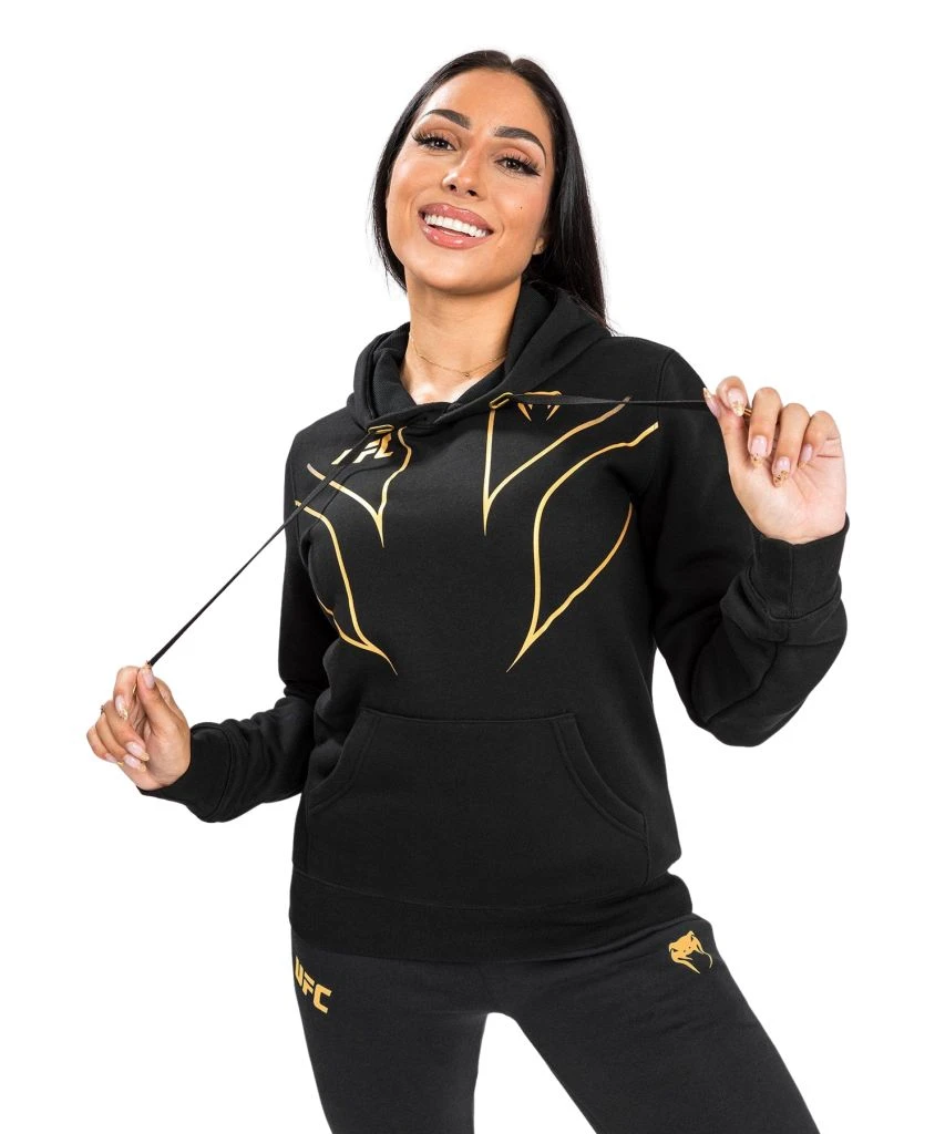Venum UFC Fight Night 2.0 Replica Womens Hoodie Nero-Oro 3 Venum UFC Fight Night 2.0 Replica Womens Hoodie Nero-Oro