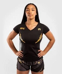 Venum UFC Replica Women Jersey Nero-Oro