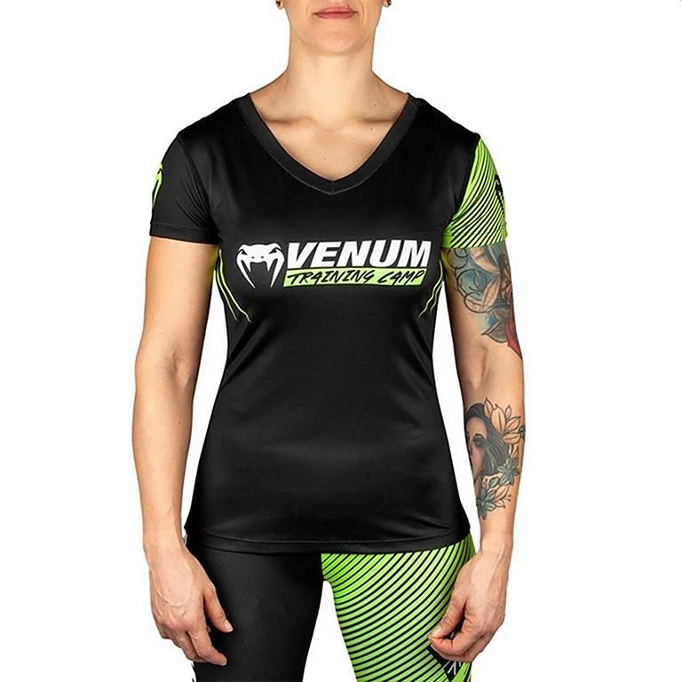 Venum Training Camp 2.0 Women T-shirt Nero-Giallo 3 Venum Training Camp 2.0 Women T-shirt Nero-Giallo